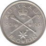 Монета. Австралия. 1 флорин (2 шиллинга) 1951 год. 50 лет Австралийской конфедерации. ав.
