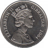 Монета. Гибралтар. 5 пенсов 2004 год. 300 лет захвату Гибралтара. рев.