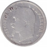 Монета. Франция. 50 сантимов 1864 год. BB.