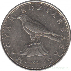 Монета. Венгрия. 50 форинтов 2001 год.