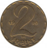  Монета. Венгрия. 2 форинта 1970 год. ав.