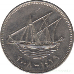 Монета. Кувейт. 20 филсов 2008 год.