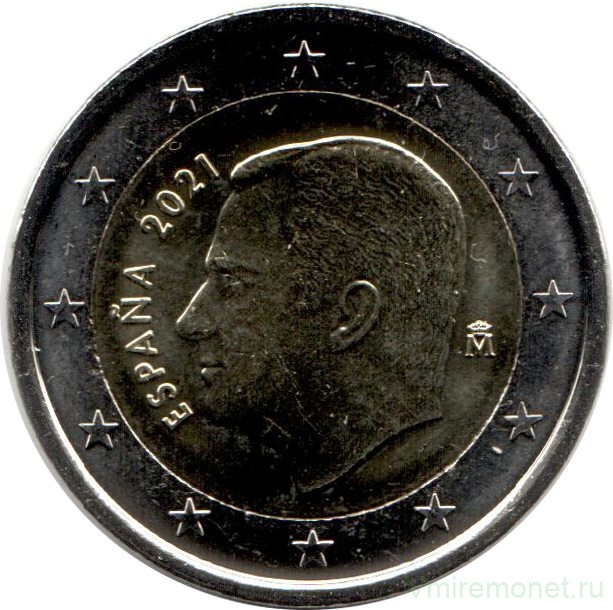 Монеты. Испания. Набор евро 8 монет 2021 год. 1, 2, 5, 10, 20, 50 центов, 1, 2 евро.