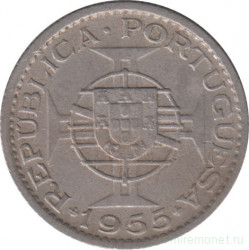 Монета. Мозамбик. 2,5 эскудо 1955 год.