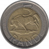 Монета. Южно-Африканская республика (ЮАР). 5 рандов 2014 год. рев.