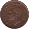 Монета. Южно-Африканская республика (ЮАР). 1/4 пенни 1952 год. рев.