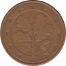 Монета. Германия. 5 центов 2002 год (D). ав.