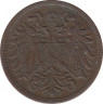 Монета. Австро-Венгерская империя. 2 геллера 1915 год. рев.