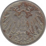 Монета. Германия (Германская империя 1871-1922). 10 пфеннигов 1900 год. (G). рев.
