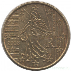 Монета. Франция. 10 центов 2008 год. 