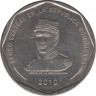 Монета. Доминиканская республика. 25 песо 2010 год. ав.
