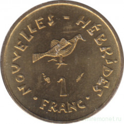 Монета. Новые Гебриды (Вануату). 1 франк 1979 год.