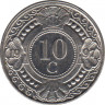 Монета. Нидерландские Антильские острова. 10 центов 1997 год. ав.