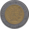 Монета. Перу. 5 солей 2007 год. ав.