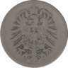 Монета. Германия (Германская империя 1871-1922). 10 пфеннигов 1876 год. (F). рев.