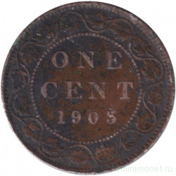 Монета. Канада. 1 цент 1903 год.
