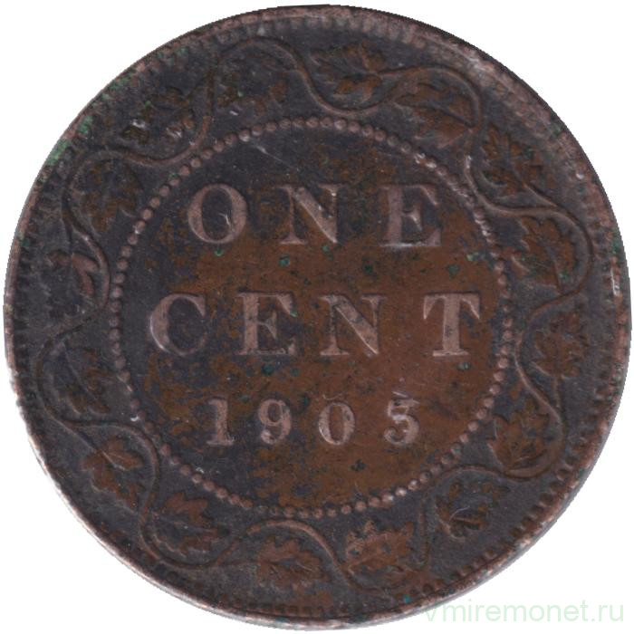 Монета. Канада. 1 цент 1903 год.