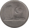 Монета. Малайзия. 50 сен 1988 год. рев.