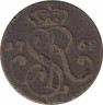 Монета. Польша. 1 грош 1768 год. G. ав.