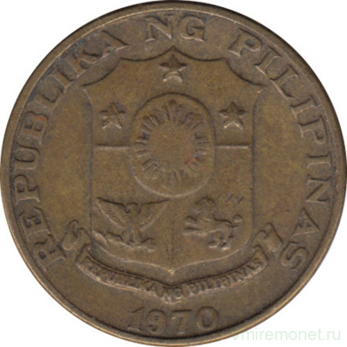 Монета. Филиппины. 5 сентимо 1970 год.