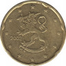 Монеты. Финляндия. 20 центов 2002 год. ав.
