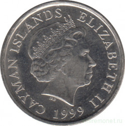 Монета. Каймановы острова. 10 центов 1999 год.