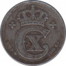 Монета. Дания. 2 эре 1918 год. ав.
