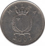 Монета. Мальта. 2 цента 2005 год. ав.