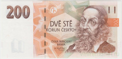 Банкнота. Чехия. 200 крон 1998 год. Тип 19d.