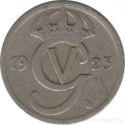 Монета. Швеция. 10 эре 1923 год. 