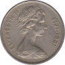 Монета. Фиджи. 5 центов 1981 год. ав.