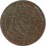 Монета. Бельгия. 1 цент 1902 год. DER BELGEN. ав.