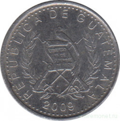 Монета. Гватемала. 5 сентаво 2009 год.