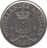 Монета. Нидерландские Антильские острова. 25 центов 1985 год. ав.