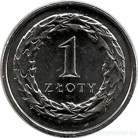 Монета. Польша. 1 злотый 1995 год.