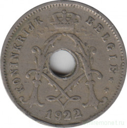 Монета. Бельгия. 5 сантимов 1922 год. BELGIE.