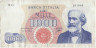 Банкнота. Италия. 1000 лир 1964 год. Тип 96c(1).