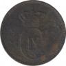 Монета. Дания. 2 эре 1891 год . ав.