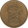  Монета. Дания. 1 крона 1948 год. ав.