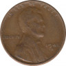 Монета. США. 1 цент 1941 год. Монетный двор S. ав.