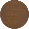 Монета. США. 1 цент 1941 год. Монетный двор S. рев.