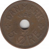 Монета. Дания. 5 эре 1934 год. ав.