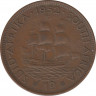 Монета. Южно-Африканская республика (ЮАР). 1 пенни 1952 год. ав.