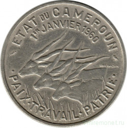 Монета. Камерун. 50 франков 1960 год.