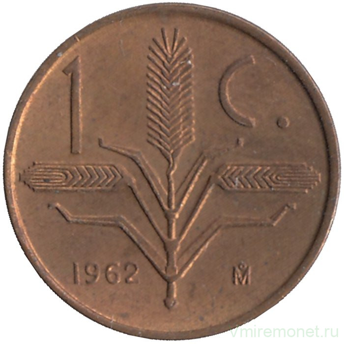 Монета. Мексика. 1 сентаво 1962 год.