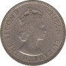 Монета. Сейшельские острова. 25 центов 1954 год. рев.