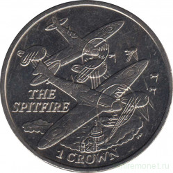 Монета. Фолклендские острова. 1 крона 2008 год. "Спитфайр".