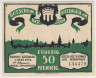 Бона. Нотгельд. Германия. Город Китцинген. 50 пфеннигов 1921 год. Вариант 702.1.3. ав.