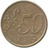 Монета. Бельгия. 50 центов 2002 год. 