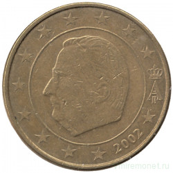 Монета. Бельгия. 50 центов 2002 год. 